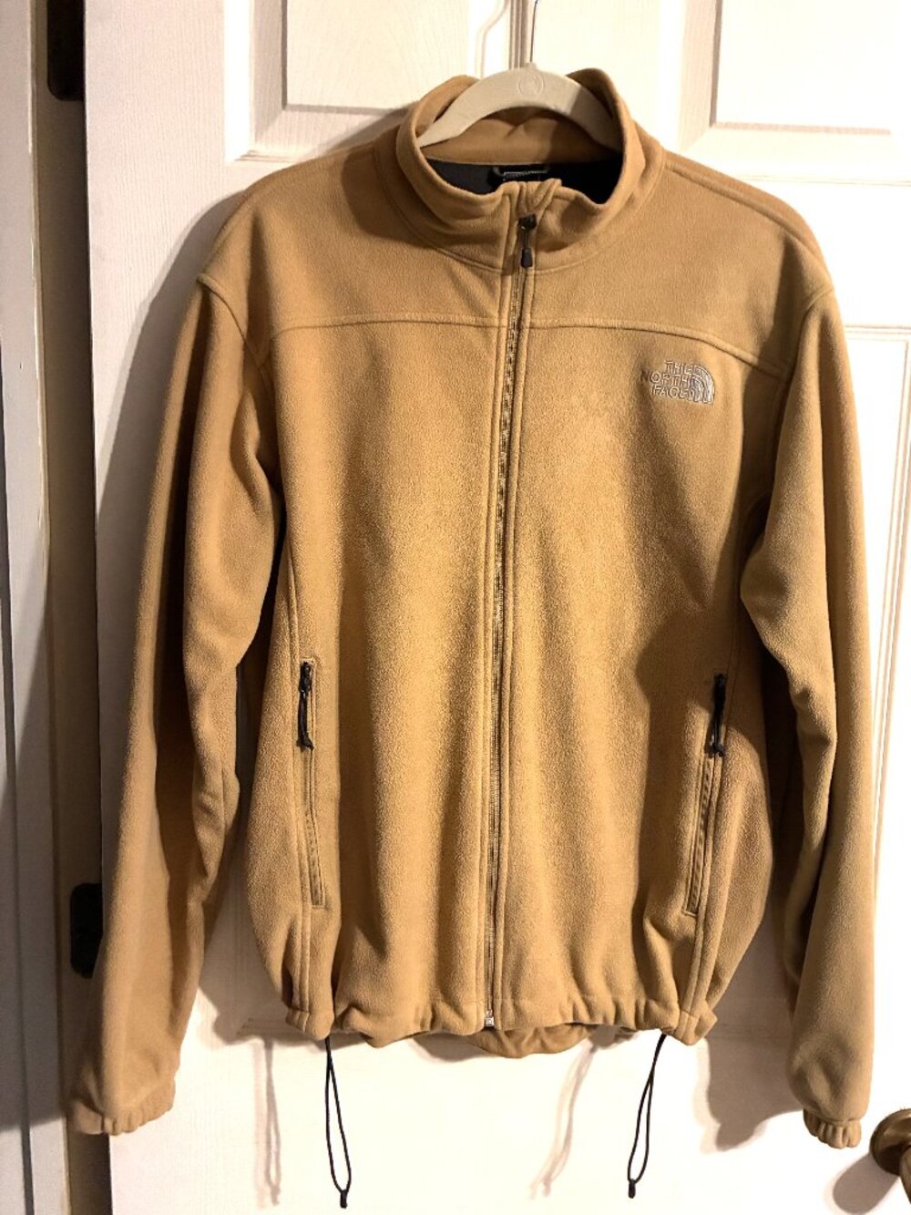 The North Face WindWall 1 Fleece Jacket Full Zip Tan Beige (M)